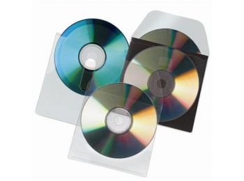 CD tartó zseb, kiszedő réssel, öntapadó, 127x127 mm, 3L (3L10236)