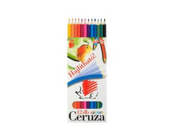 Színes ceruza készlet, hatszögletű, hajlékony, ICO Süni, 12 különböző szín (TICSZH12)