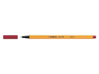 Tűfilc, 0,4 mm, STABILO Point 88, karmazsin bordó (TST8850