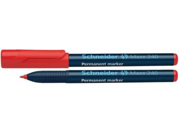 Alkoholos marker, 1-2 mm, kúpos, SCHNEIDER Maxx 240, piros (TSC240P)