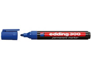 Alkoholos marker, 1,5-3 mm, kúpos, EDDING 300, kék (TED300