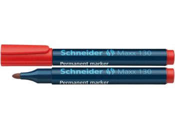Alkoholos marker, 1-3 mm, kúpos, SCHNEIDER Maxx 130, piros (TSC130P)