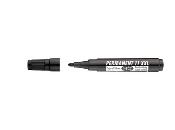 Alkoholos marker, 1-3 mm, kúpos, ICO Permanent 11 XXL, fekete (TICP11XFK)