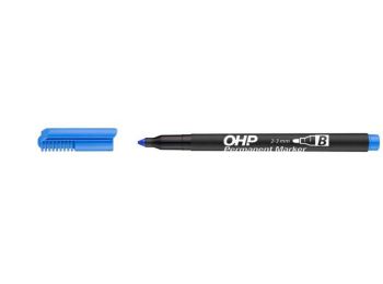 Alkoholos marker, OHP, 2-3 mm, B, ICO, kék (TICOHPBK)