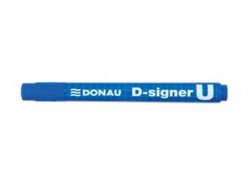 Alkoholos marker, 2-4 mm, kúpos, DONAU D-signer U, kék (D7371K)