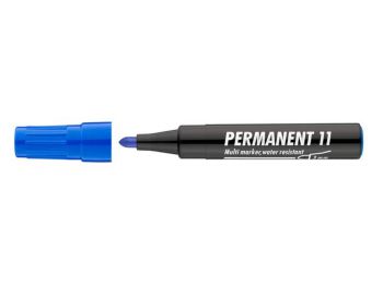 Alkoholos marker, 1-3 mm, kúpos, ICO Permanent 11, kék (TICP11K)