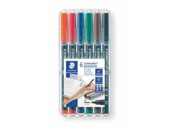 Alkoholos marker készlet, OHP, 1 mm, STAEDTLER Lumocolor 31