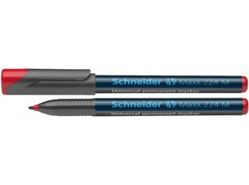 Alkoholos marker, OHP, 1 mm, SCHNEIDER Maxx 224 M, piros (TS
