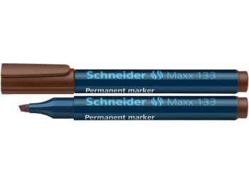 Alkoholos marker, 1-4 mm, vágott, SCHNEIDER Maxx 133, barna