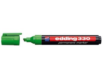 Alkoholos marker, 1-5 mm, vágott, EDDING 330, zöld (TED330