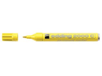 Alkoholos marker, 1,5-3 mm, kúpos, EDDING 2000, sárga (TED2000S)