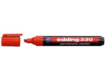 Alkoholos marker, 1-5 mm, vágott, EDDING 330, piros (TED33021)
