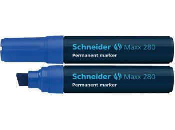 Alkoholos marker, 4-12 mm, vágott, SCHNEIDER Maxx 280, kék