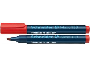 Alkoholos marker, 1-4 mm, vágott, SCHNEIDER Maxx 133, piros