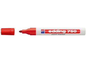 Lakkmarker, 2-4 mm, EDDING 750, piros (TED7504)