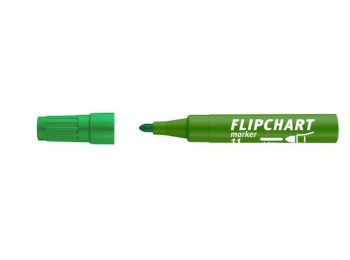 Flipchart marker, 1-3 mm, kúpos, ICO Artip 11, zöld (TICA11Z)