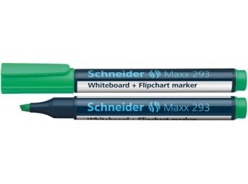 Tábla- és flipchart marker, 2-5 mm, vágott, SCHNEIDER Maxx 293, zöld (TSC293Z)