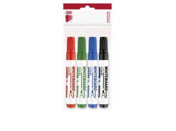 Tábla- és flipchart marker készlet, 1-3 mm, kúpos, ICO Plan 11 XXL, 4 különböző szín (TICPL11XV4)