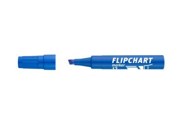 Flipchart marker, 1-4 mm, vágott, ICO Artip 12, kék (TICA12K)