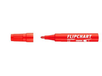 Flipchart marker, 1-3 mm, kúpos, ICO Artip 11, piros (TICA1