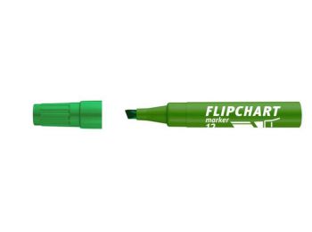 Flipchart marker, 1-4 mm, vágott, ICO Artip 12 , zöld (TIC