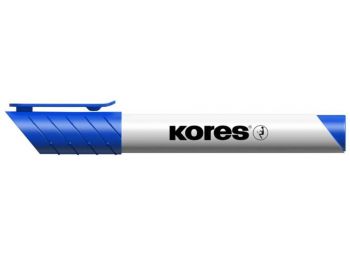 Tábla- és flipchart marker, 1-3 mm, kúpos, KORES K-Marker, kék (IK20833)
