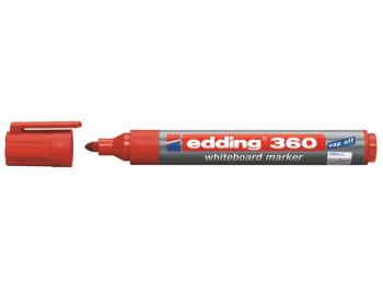 Tábla- és flipchart marker, 1,5-3 mm, kúpos, EDDING 360, piros (TED36021)
