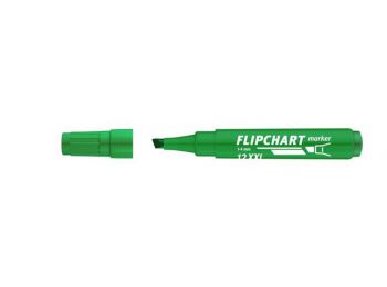 Flipchart marker, 1-4 mm, vágott, ICO Artip 12 XXL, zöld (
