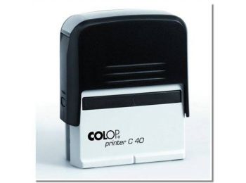 Bélyegző, COLOP Printer C 40, fekete cserepárnával (IC1374001)