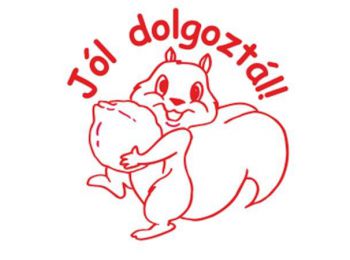 Bélyegző, motivációs, Jól dolgoztál!, COLOP N43-kék, 