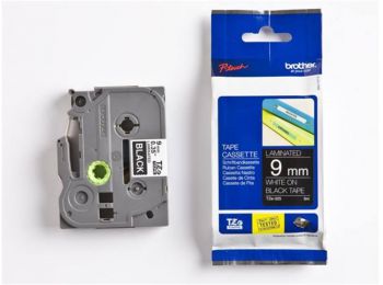 Feliratozógép szalag, 9 mm x 8 m, BROTHER, TZe-325 fekete-