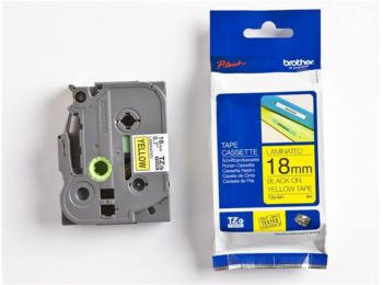 Feliratozógép szalag, 18 mm x 8 m, BROTHER, TZe-641 sárga