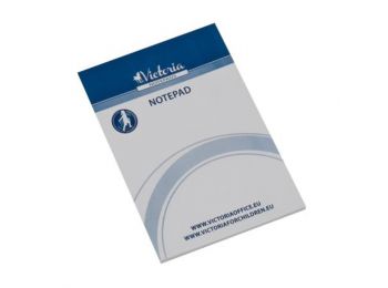 Jegyzettömb, A6, 5x50 lap, sima, VICTORIA (LL07)