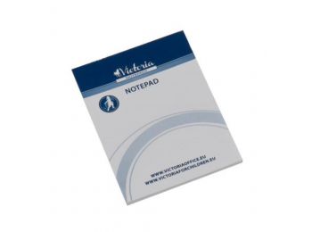 Jegyzettömb, A7, 5x50 lap, sima, VICTORIA (LL06)