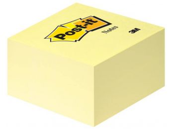 Öntapadó jegyzettömb, 76x76 mm, 450 lap, 3M POSTIT, sárg