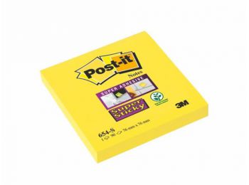 Öntapadó jegyzettömb, 76x76 mm, 90 lap, 3M POSTIT Super S