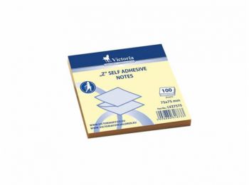 Öntapadó jegyzettömb, Z, 75x75 mm, 100 lap, VICTORIA, sá