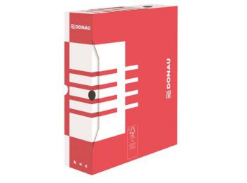Archiválódoboz, A4, 80 mm, karton, DONAU, piros (D7660P)