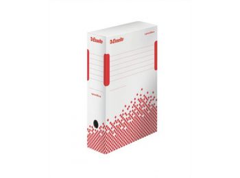 Archiválódoboz, A4, 100 mm, újrahasznosított karton, ESSELTE Speedbox, fehér (E623908)