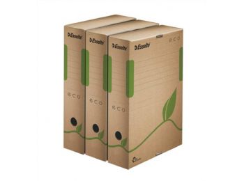 Archiválódoboz, A4, 80 mm, újrahasznosított karton, ESSE