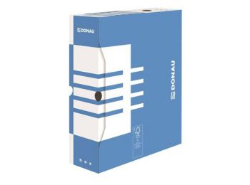 Archiválódoboz, A4, 100 mm, karton, DONAU, kék (D7661K)