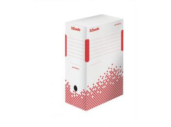 Archiválódoboz, A4, 150 mm, újrahasznosított karton, ESSELTE Speedbox, fehér (E623909)