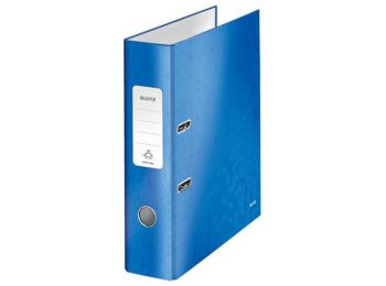 Iratrendező, 80 mm, A4, karton, LEITZ 180 Wow, kék (E10050