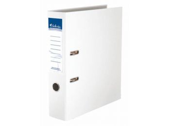 Iratrendező, 75 mm, A4, PP/karton, VICTORIA, Basic, fehér 