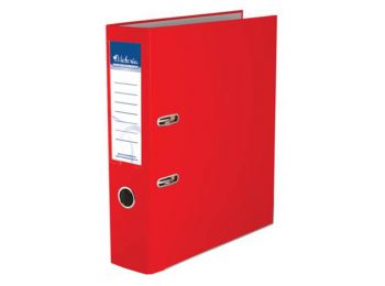 Iratrendező, 75 mm, A4, PP/karton, élvédő sínnel, VICTO