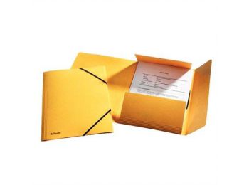 Gumis mappa, 15 mm, prespán, A4, ESSELTE Rainbow, sárga (E