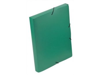 Gumis mappa, 30 mm, PP, A4, VIQUEL Coolbox, zöld (IV021303)