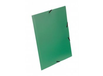 Gumis mappa, 15 mm, PP, A4, VIQUEL Standard, zöld (IV133003)