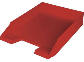 Irattálca, műanyag, HELIT Economy, piros (INH2361625)