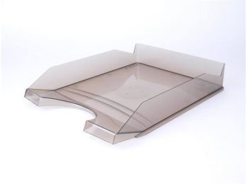 Irattálca, műanyag, VICTORIA, áttetsző füstszínű (IDT